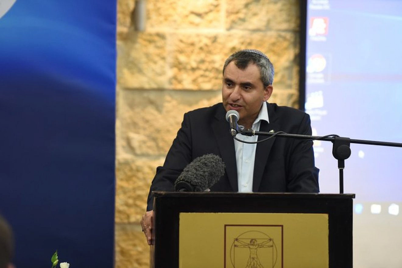 Israeli Minister of Jerusalem Affairs and Heritage Ze’ev Elkin addresses the Israeli government's inaugural Christian Media Summit. Credit: GPO.