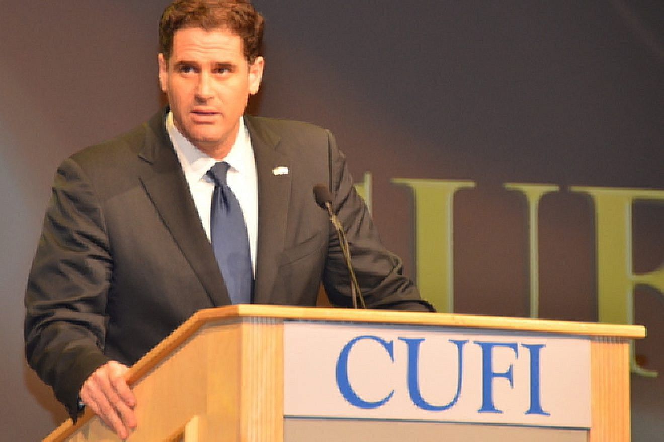 Former Israeli Ambassador to the United States Ron Dermer addresses the 2014 Christians United for Israel (CUFI) summit. Credit: Maxine Dovere.
