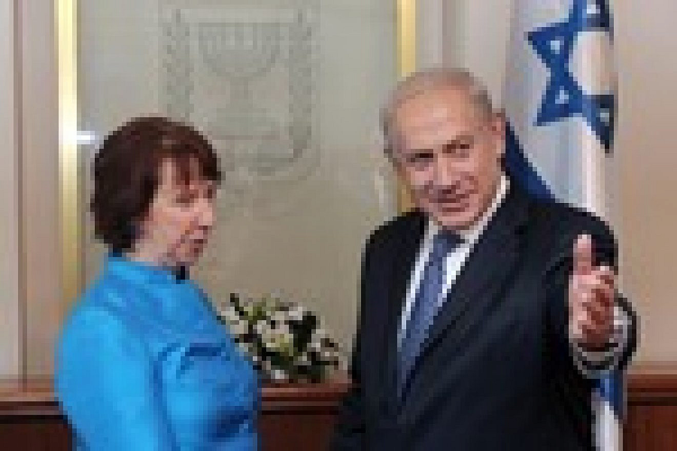Click photo to download. Caption: Catherine Ashton, High Representative for Foreign Affairs and Security Policy of the European Union, meets with Israeli Prime Minister Benjamin Netanyahu at Netanyahu's office in Jerusalem on October 24, 2012. Credit: Moshe Milner/GPO/FLASH90.