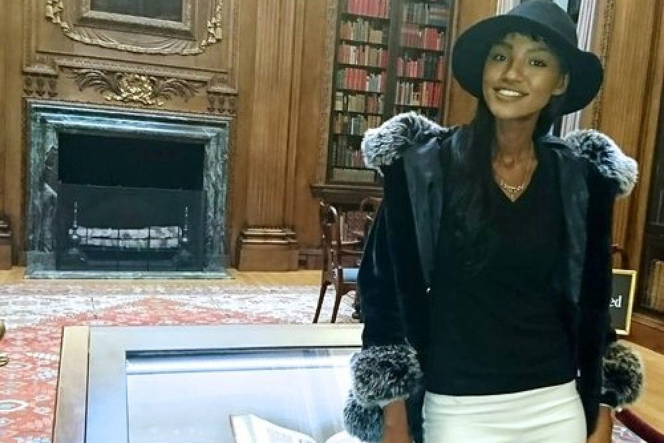Yityish “Titi” Aynaw, a former Miss Israel, is pictured at Harvard University. Credit: Courtesy of Jewish National Fund.