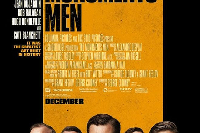 Click photo to download. Caption" The movie poster for George Clooney's "The Monuments Men." Credit: Monuments Men Press Kit.