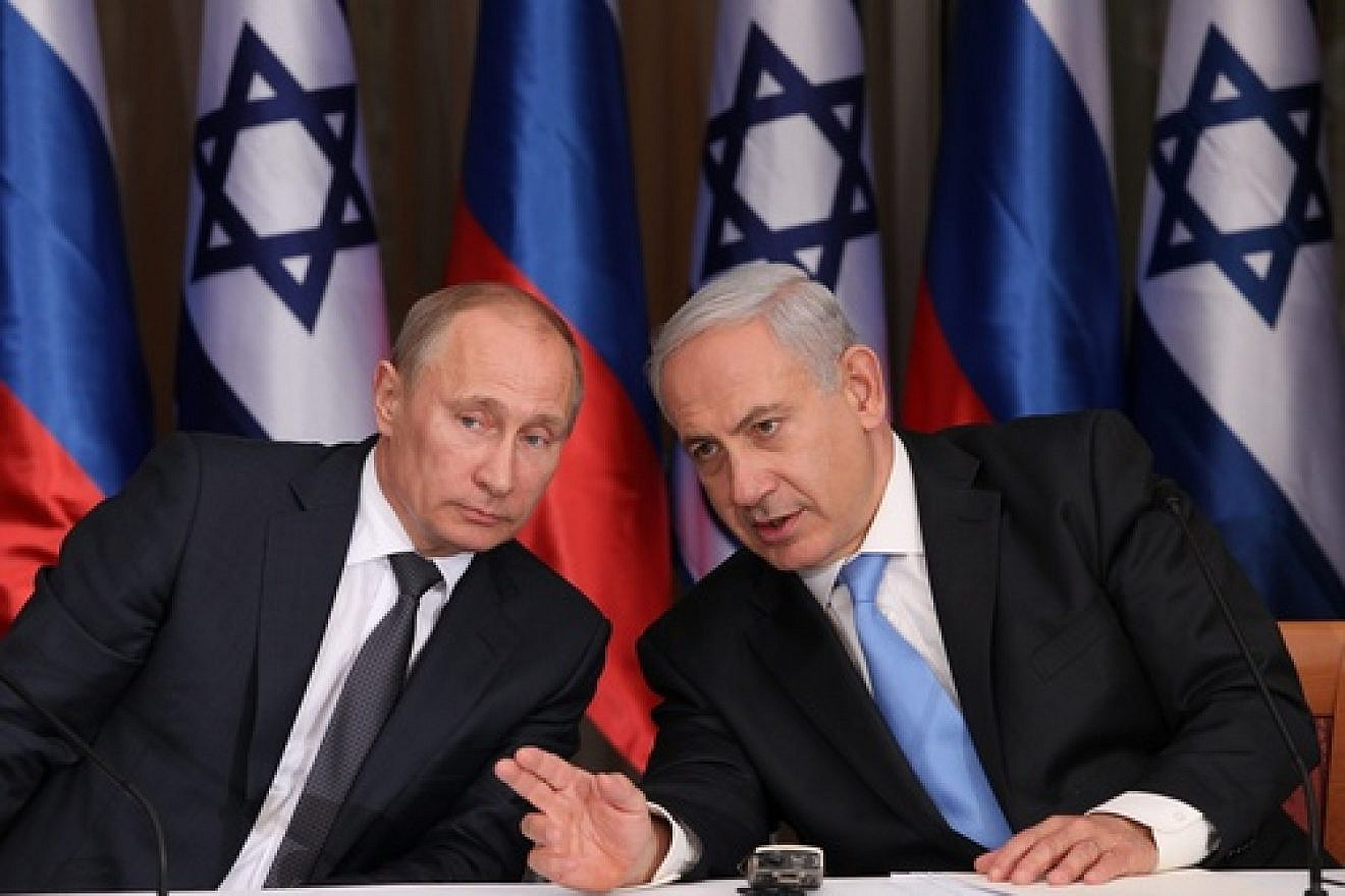 Israeli Prime Minister Benjamin Netanyahu holds a joint press conference with Russian President Vladimir Putin at Netanyahu's residence in Jerusalem on June 25, 2012. Credit: Marc Israel Sellem/POOL/Flash90.