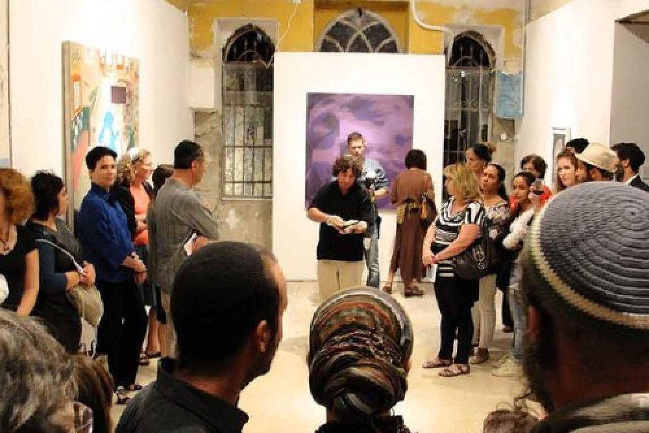 The scene at the inaugural Jerusalem Biennale for Contemporary Jewish Art in October 2013. Credit: Judy Lash Balint.