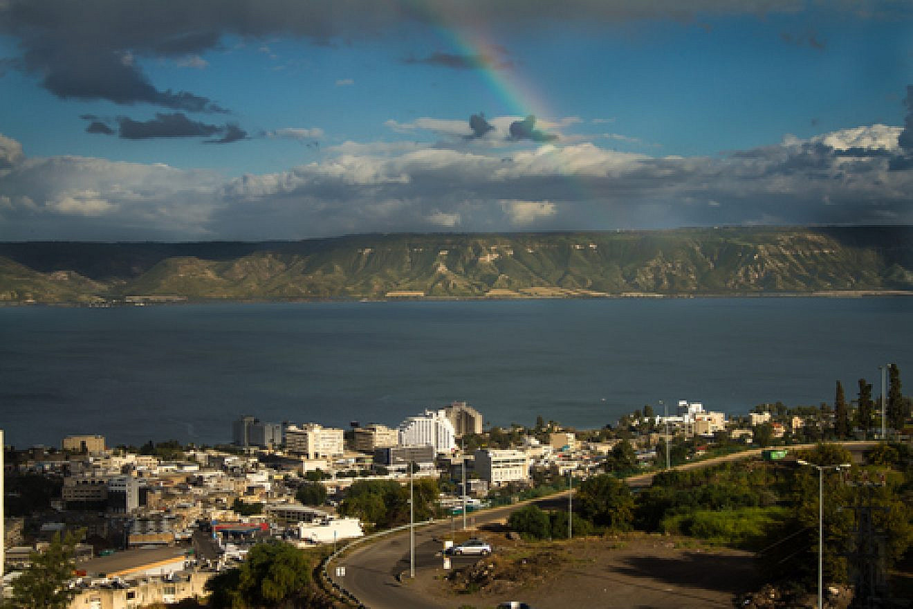 Sea of Galilee in Tiberias Credit: Andreas Fjellmann via Wikimedia Commons.