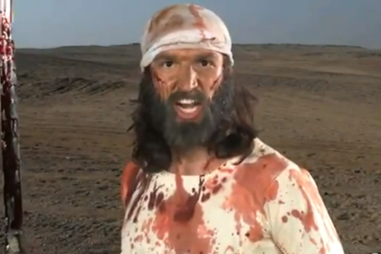 Click photo to download. Caption: The controversial depiction of the Prophet Muhammad in "Innocence of Muslims," a film that sparked attacks at five U.S. embassies in the Middle East. Credit: YouTube.