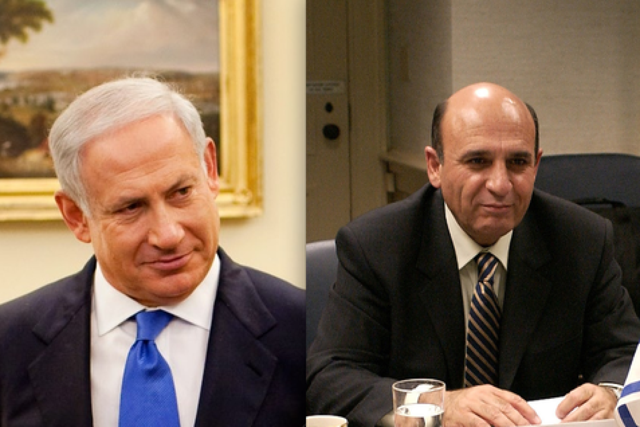 Click photo to download. Caption: Benjamin Netanyahu and Shaul Mofaz. Credit: PD.