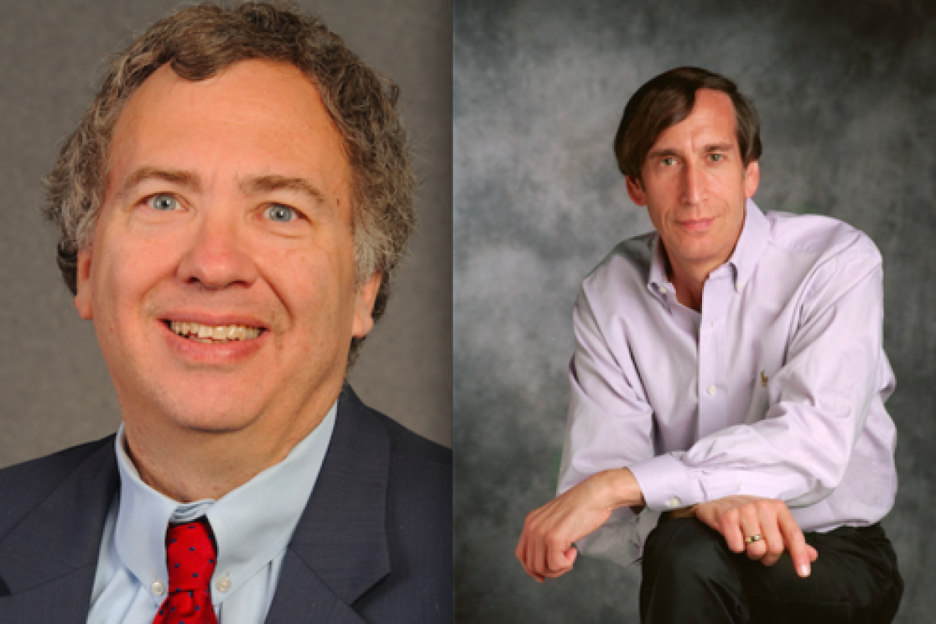 Jewish former State Department officials David Makovsky (left) and Aaron David Miller. Credit: Washington Institute for Near East Policy and Woodrow Wilson International Center.