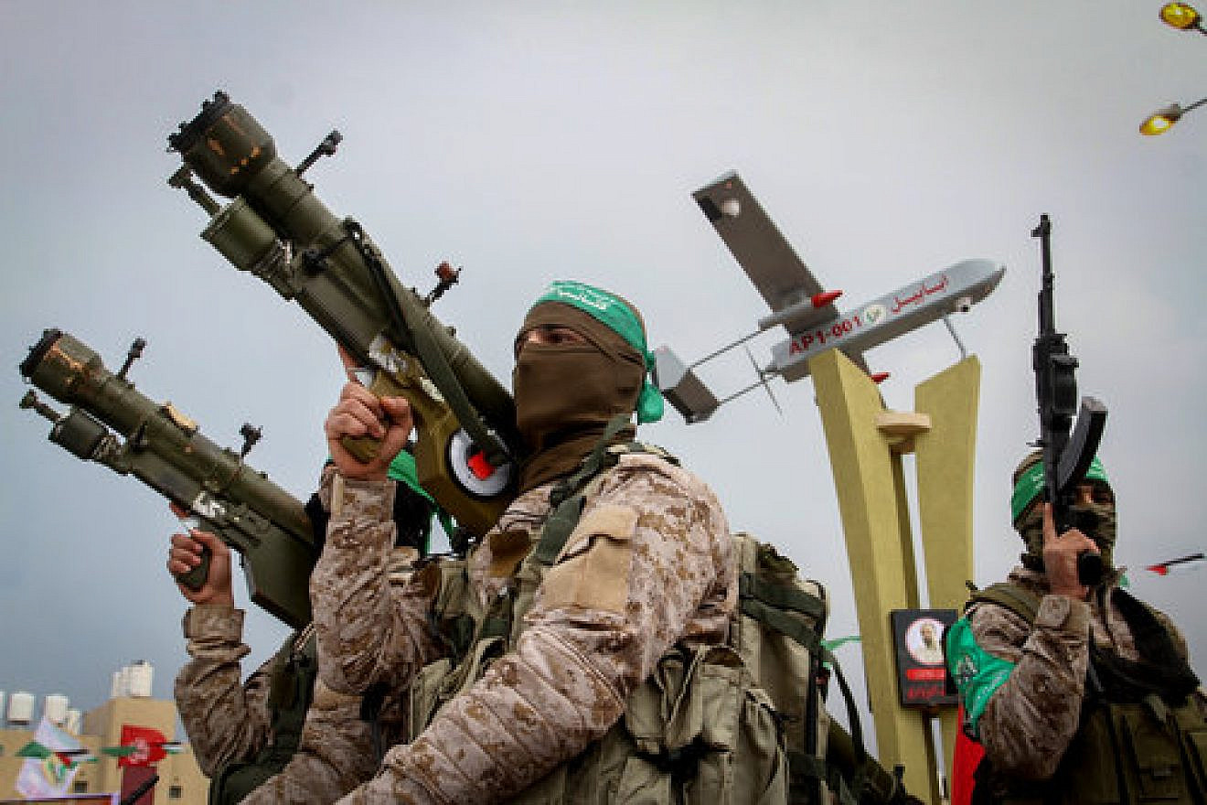 Hamas terrorists in southern Gaza, Jan. 31, 2017. Photo by Abed Rahim Khatib/Flash90.