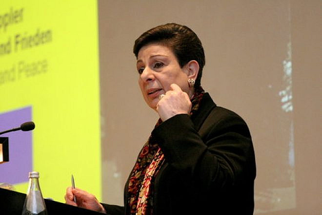 Hanan Ashrawi has served as a spokesperson for the Palestinian Authority and the Palestine Liberation Organization to American audiences for more than two decades. Credit: Carsten Sohn via Wikimedia Commons.