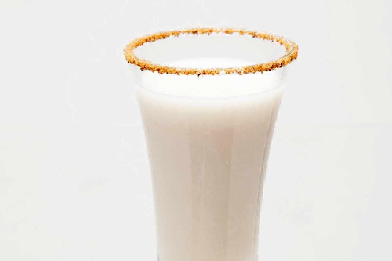 Spiced Spiked Almond Milk. Credit: JoyofKosher.com and "Joy of Kosher" magazine with Jamie Geller.