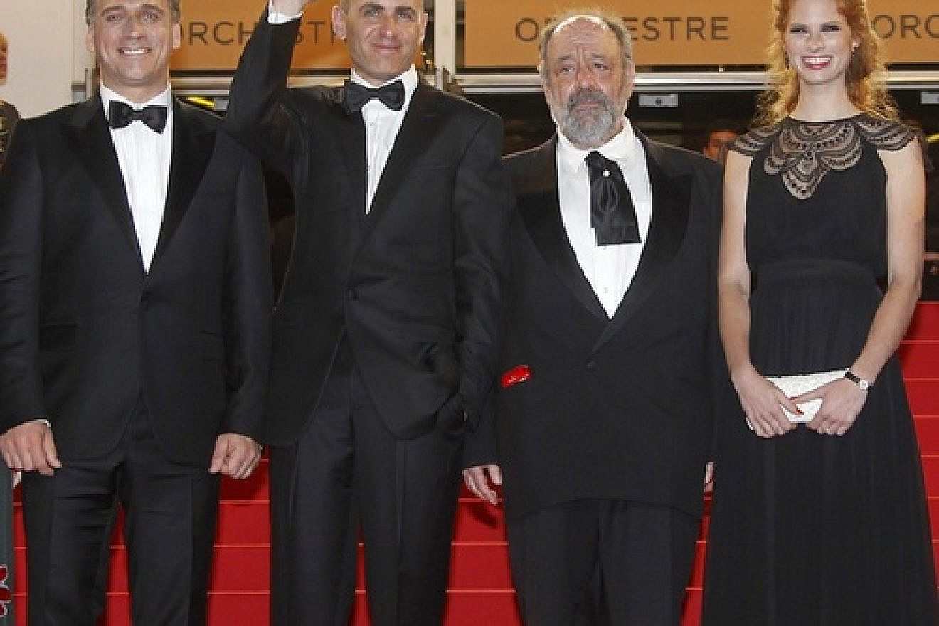 Caption: (From left) Israeli actor Lior Ashkenazi, Israeli director Joseph Cedar, Israeli actor Micah Lewensohn and Israeli actress Yuval Scharf arrive for the screening of "Footnote" during the 64th Cannes Film Festival in Cannes, France, on May 14, 2011. Cedar's film is up for an Academy Award and debuts in the U.S. on March 9. Credit: EPA/GUILLAUME HORCAJUELO