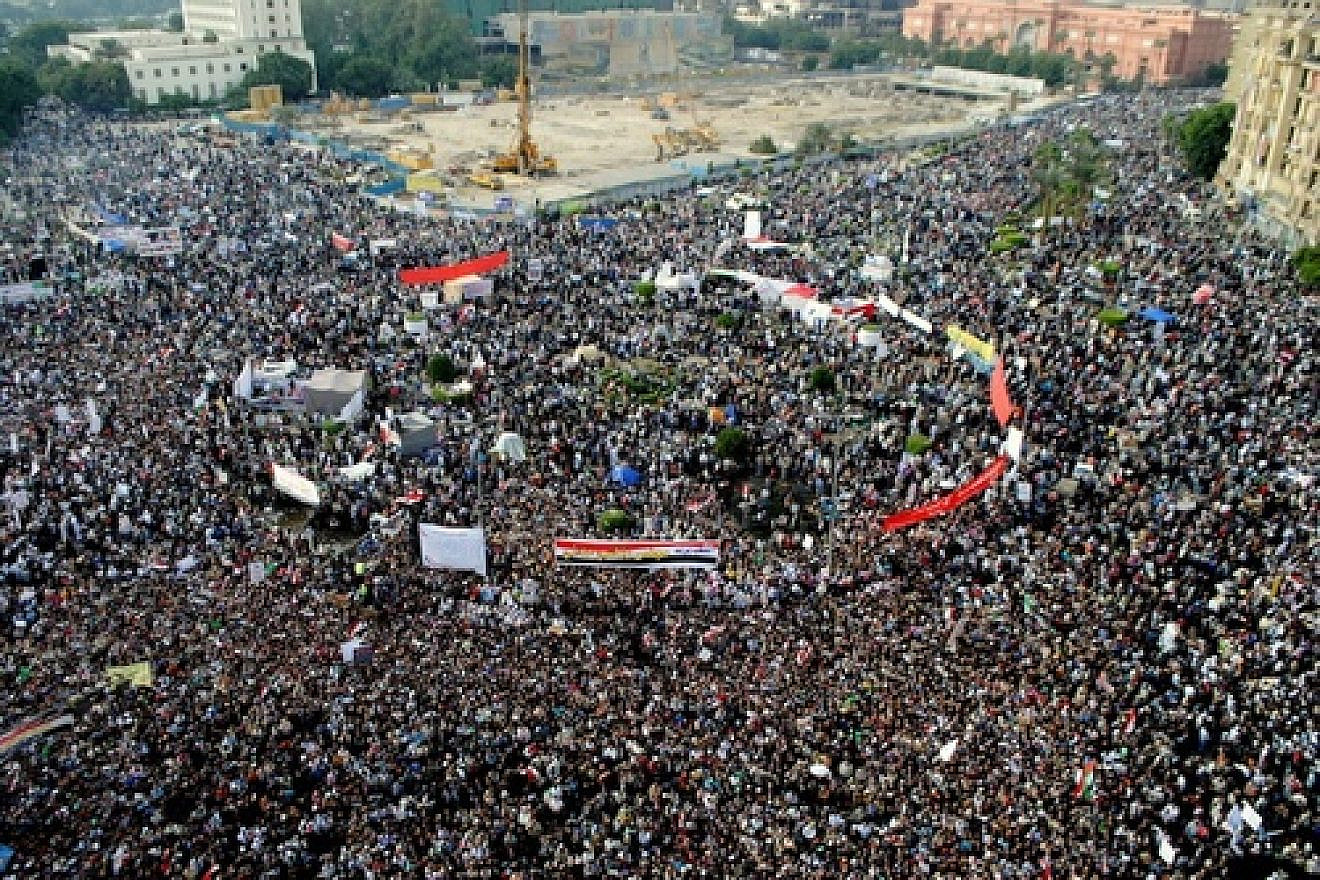 A demonstration in Tahrir Square in downtown Cairo, Egypt, in December 2018. Credit: The Egyptian Liberal.