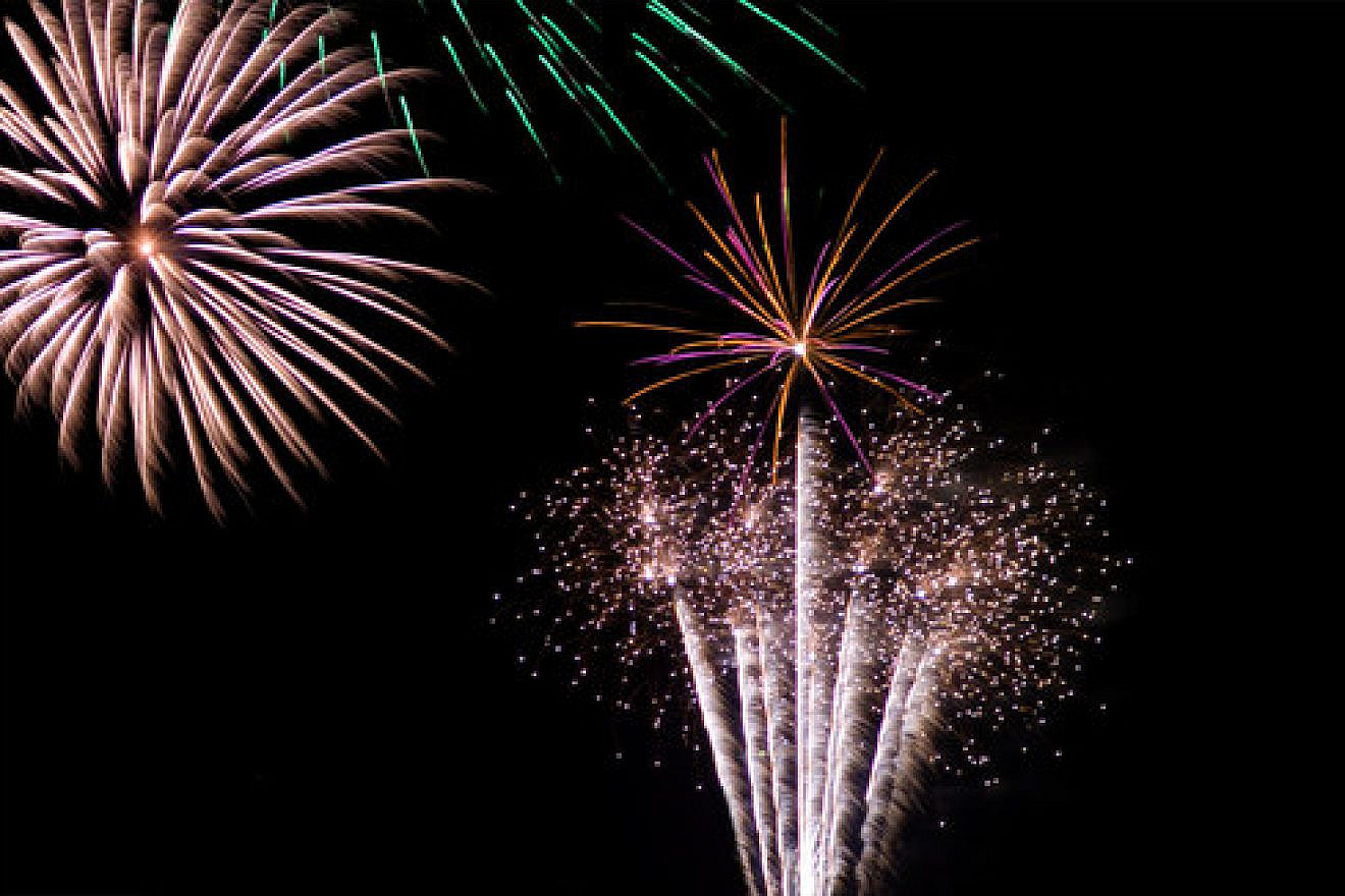 Click photo to download. Caption: New Year's fireworks. Credit: Graham Crumb via Wikimedia Commons.