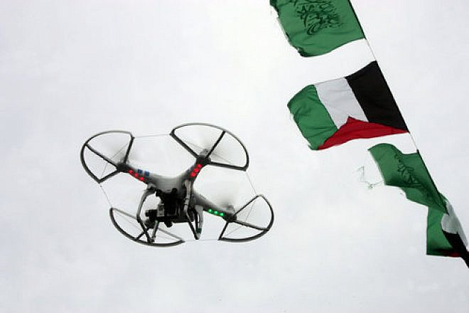 A drone camera used by the Hamas terror group in the Gaza Strip. Photo by Abed Rahim Khatib/Flash90.