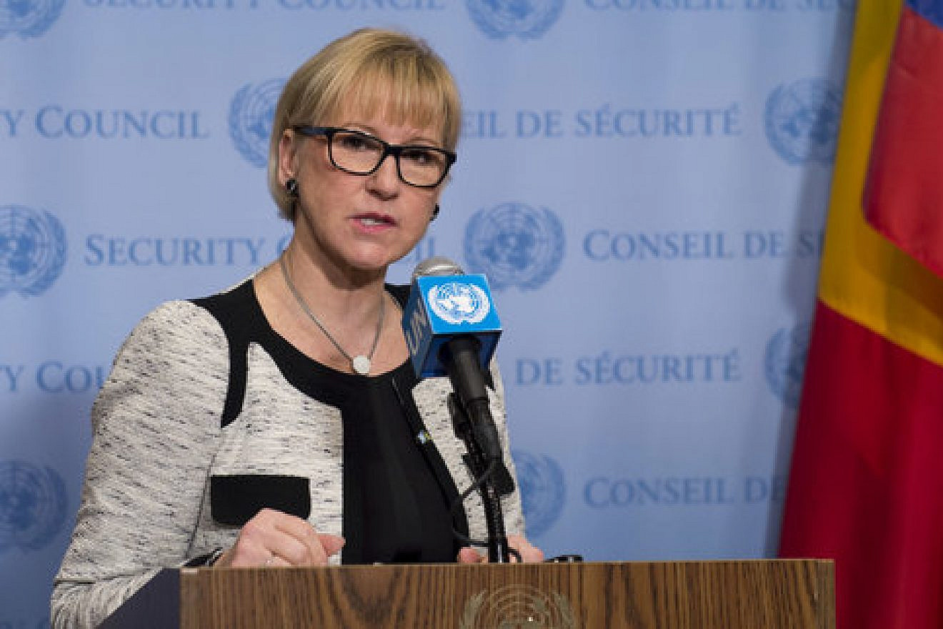 Swedish Foreign Minister Margot Wallström addresses reporters at the U.N. Security Council, Jan. 10, 2017. Credit: U.N. Photo/Mark Garten.
