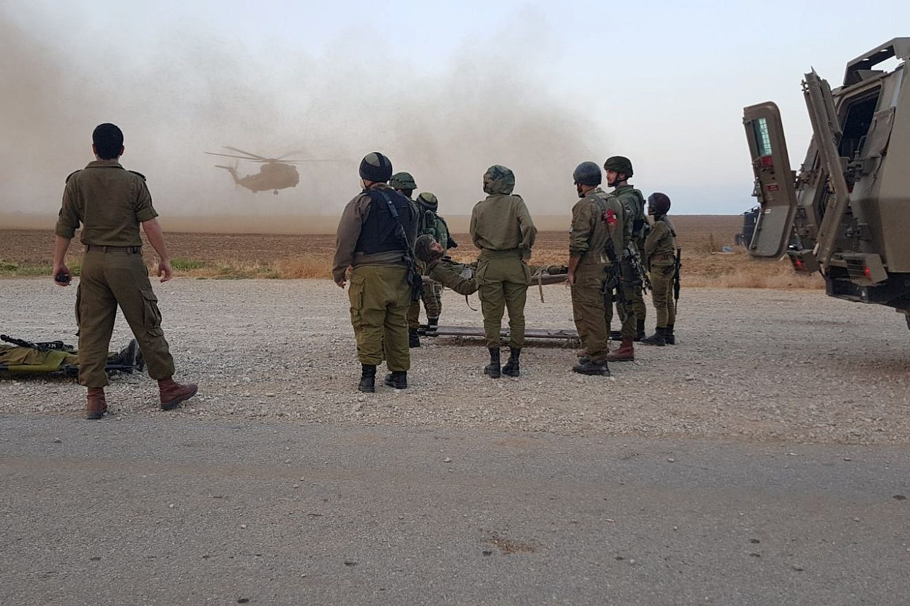 IDF medical personnel taking part in brigade combat drill. Credit: IDF Spokespersons Unit.