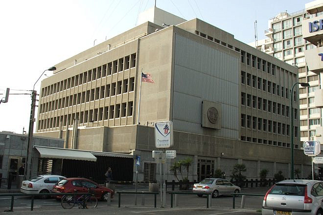 The current U.S. embassy in Tel Aviv. The U.S. will relocate its embassy to Jerusalem in May. Credit: Wikimedia Commons.