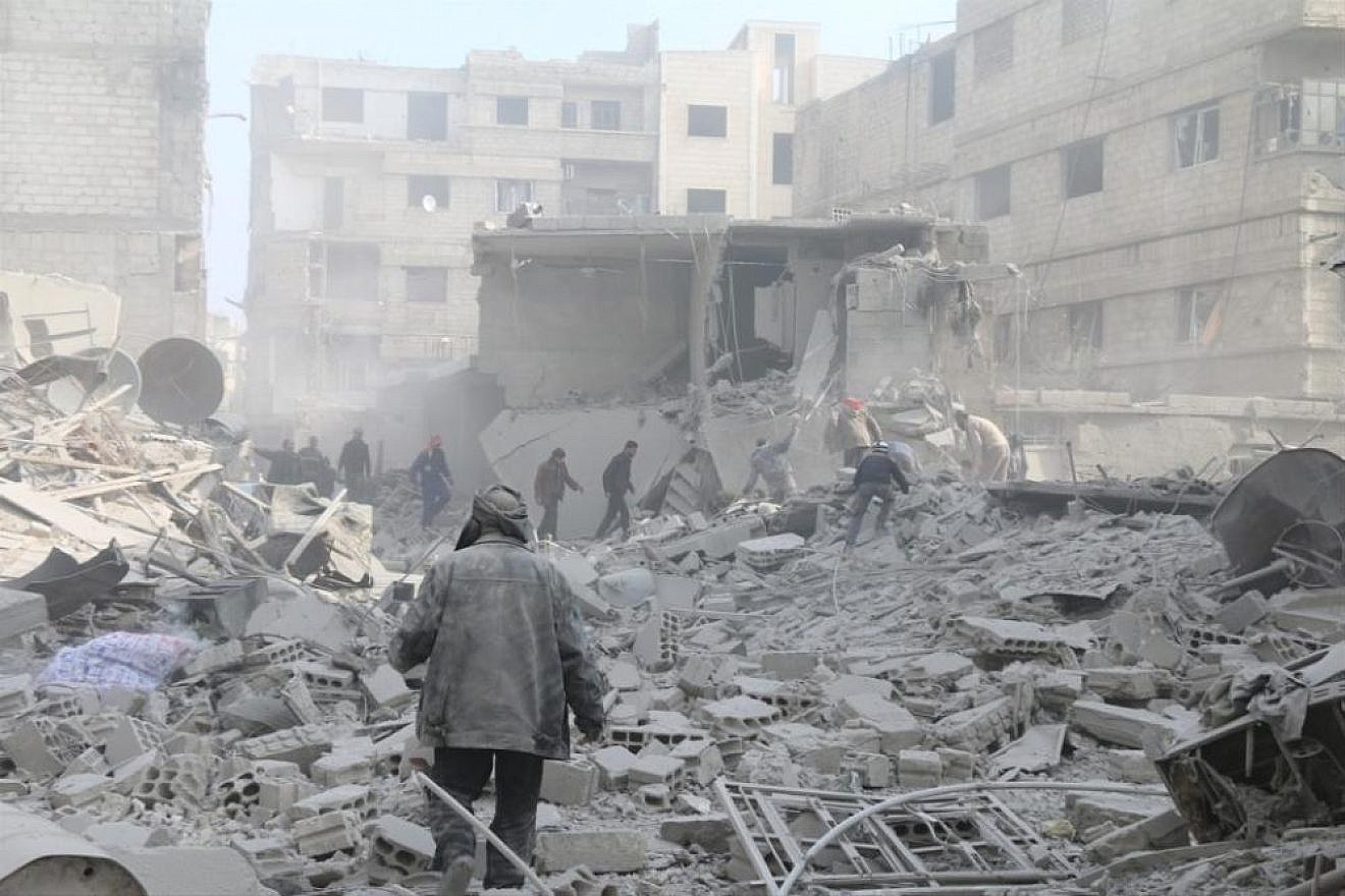 Destruction in eastern Ghouta, Syria. Credit: Facebook via Syrian Observatory for Human Rights.