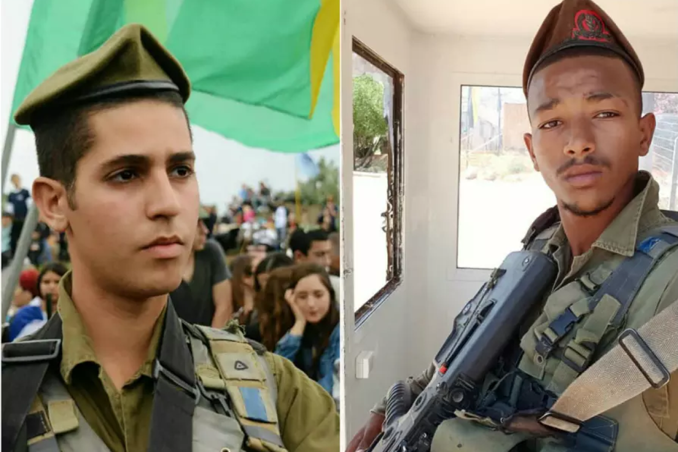 Staff Seargents Eshto Tespo (L) and Bar Yakubian (R), killed in vehicular accident on Highway 6, February 14, 2018. Photo courtesy of IDF Spokespersons Office