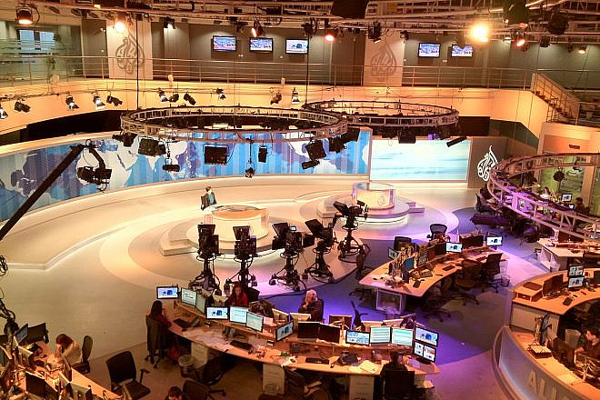 “Al Jazeera” newsroom in Doha, Qatar. Credit: Wikimedia Commons.