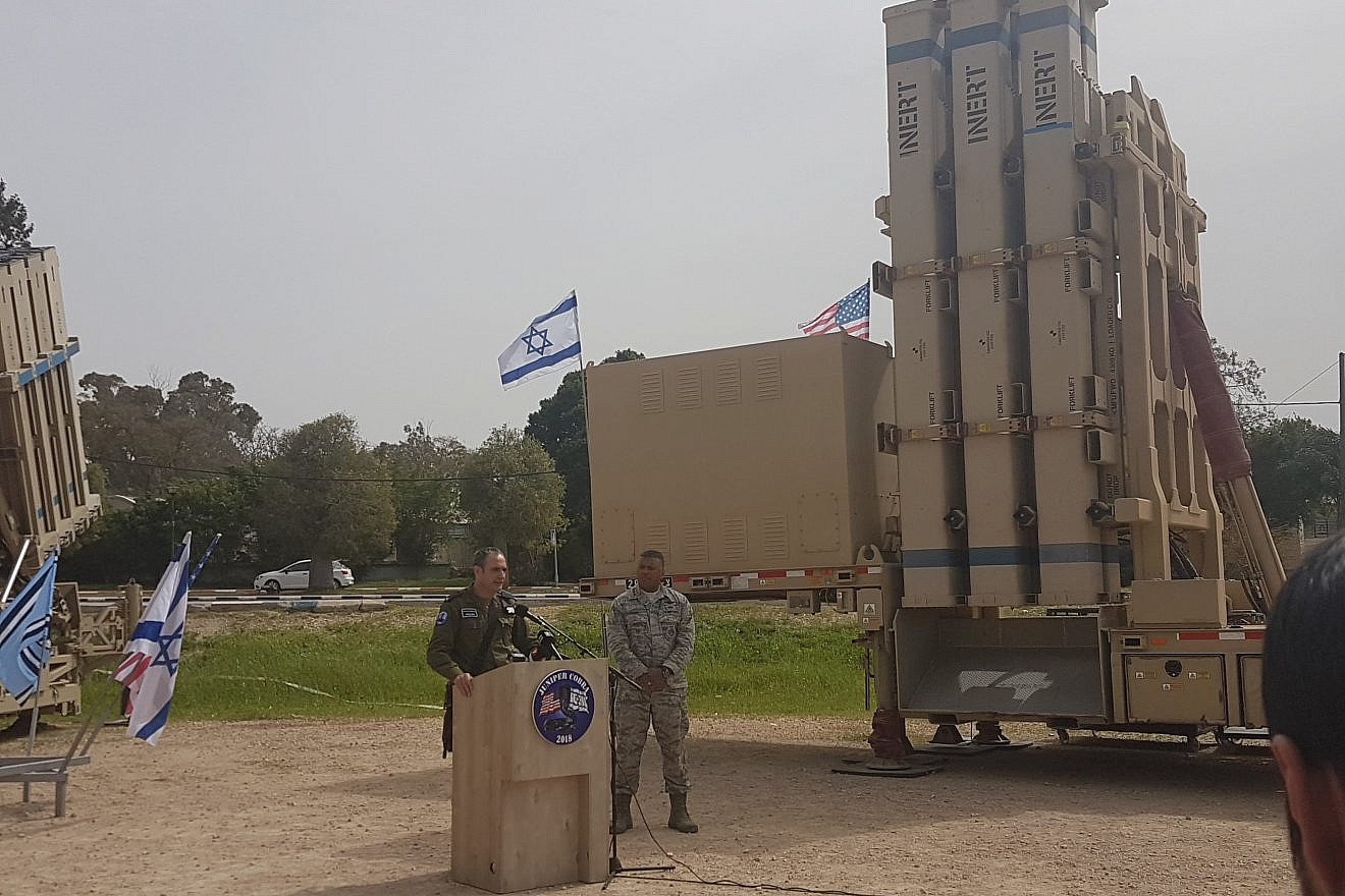 Lt.-Gen. Richard M. Clark, Commander, 3rd Air Force, and Brig.-Gen. Zvika Haimovich, Israeli Air Defense Commander. Credit: Yaakov Lappin.