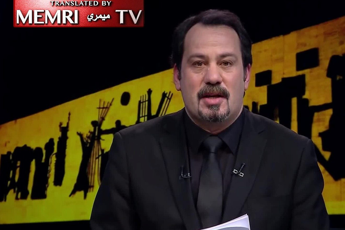 Iraq TV host Anwar Al-Hamadani (Credit: MEMRI)