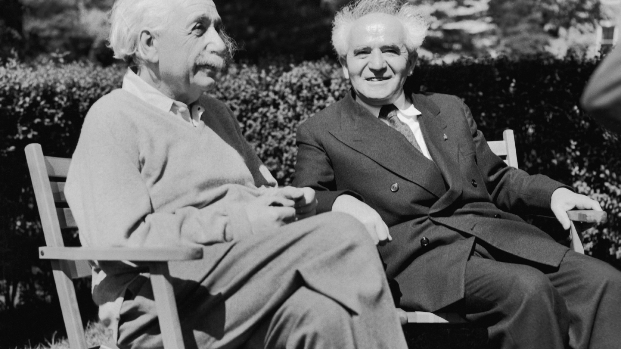 Albert Einstein and David Ben-Gurion. Credit: Israel GPO.