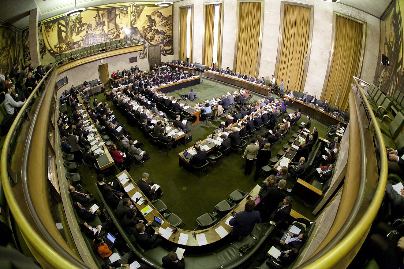 Conference on Disarmament at the United Nations, Palais des Nations in Geneva. Credit: Wikimedia Commons.