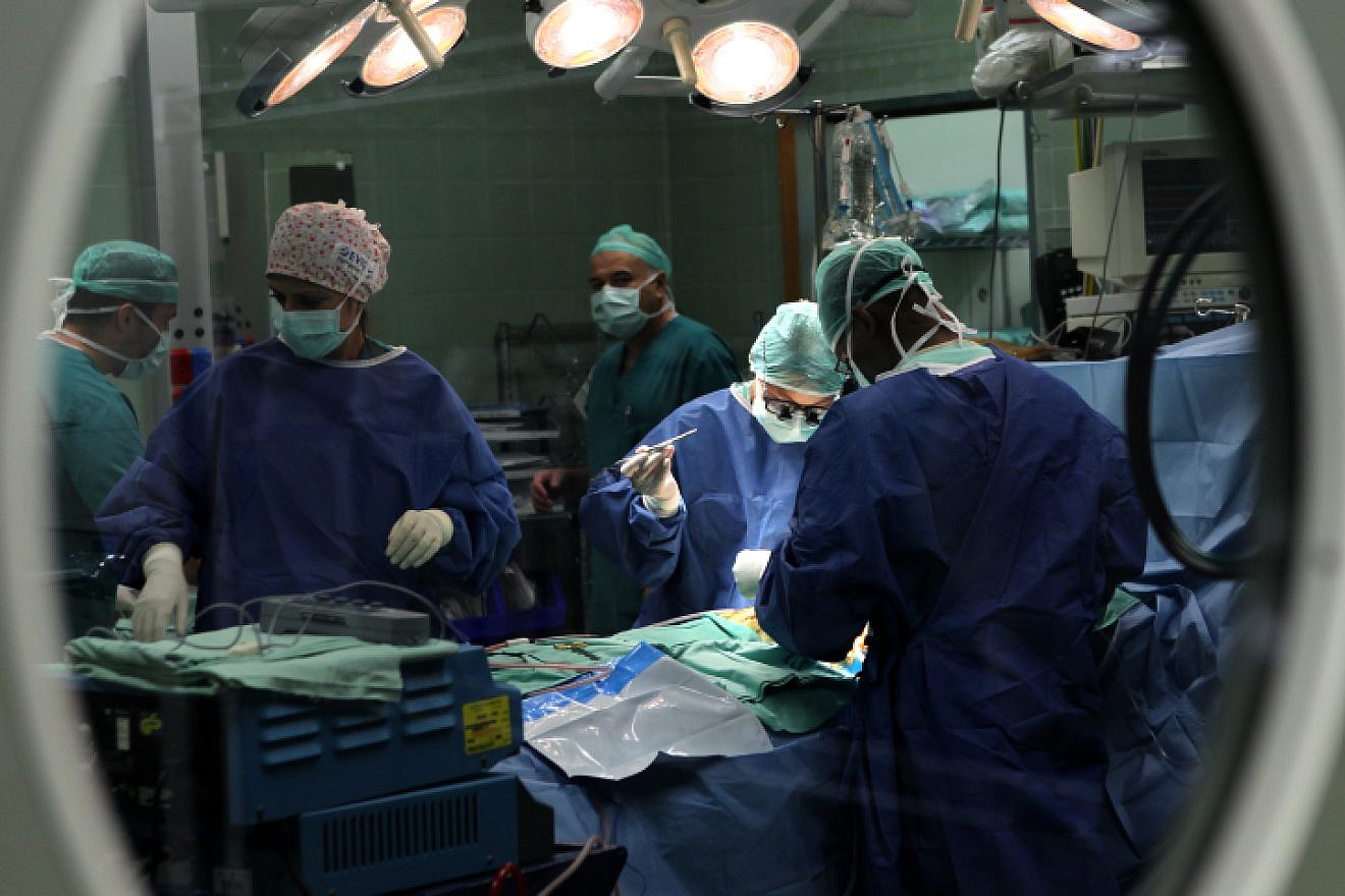Doctors of Wolfson Medical Center (WMC) perform open-heart surgery on Palestinian child Manchad Garabli as part of the "Save a Child's Heart" (SACH) project in Holon , Israel. Sept. 12 2011. Photo by Nati Shohat/Flash90