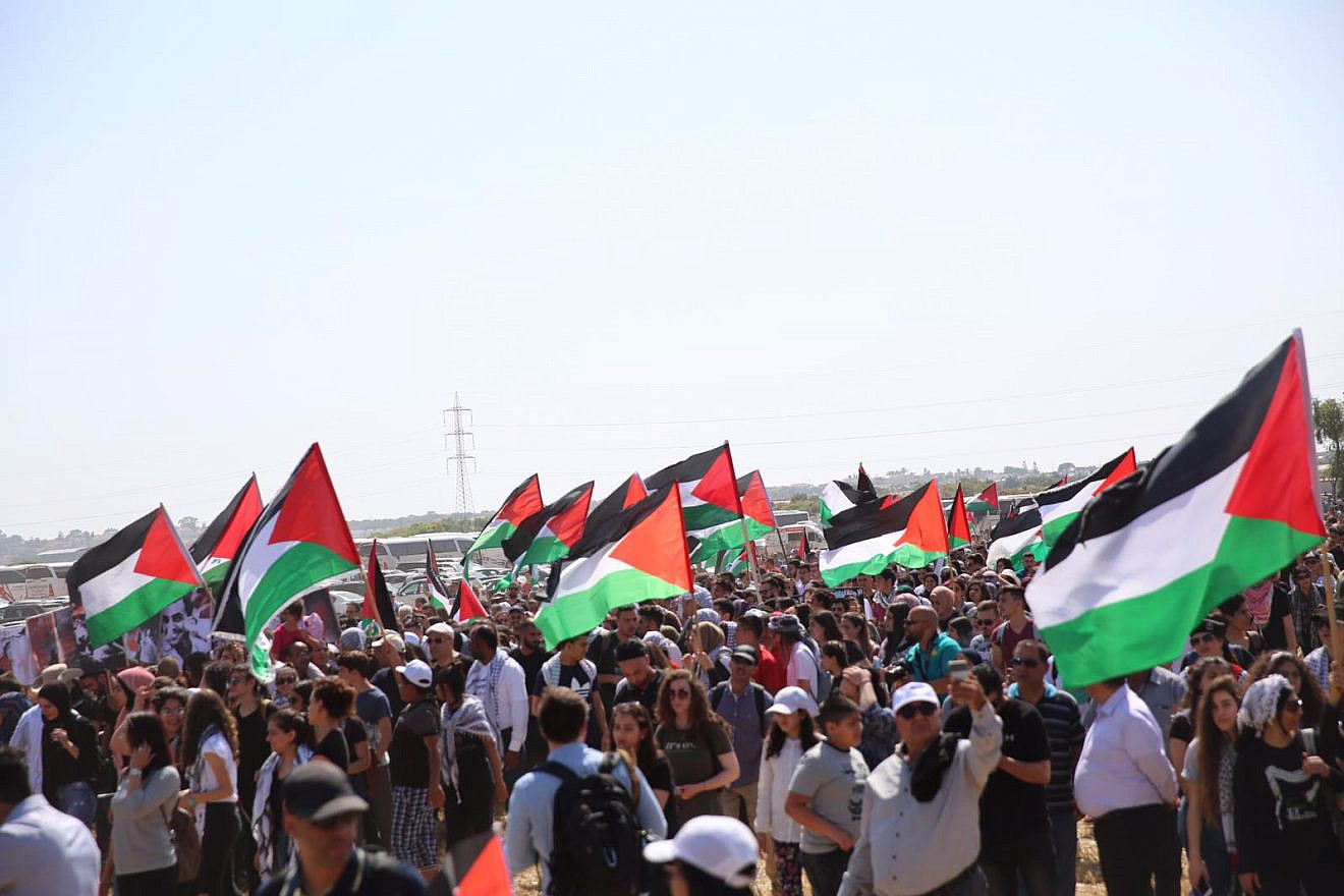 The “March of the Uprooted” is organized by the Higher Arab Monitoring Committee and is held annually on Israel’s Independence Day (Credit: Joint List)