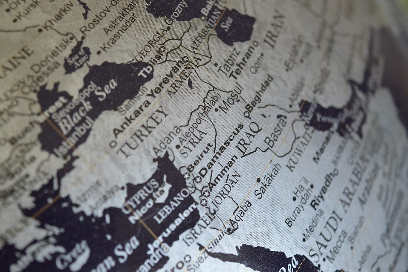 A map of the Middle East. Credit: Creative Commons.