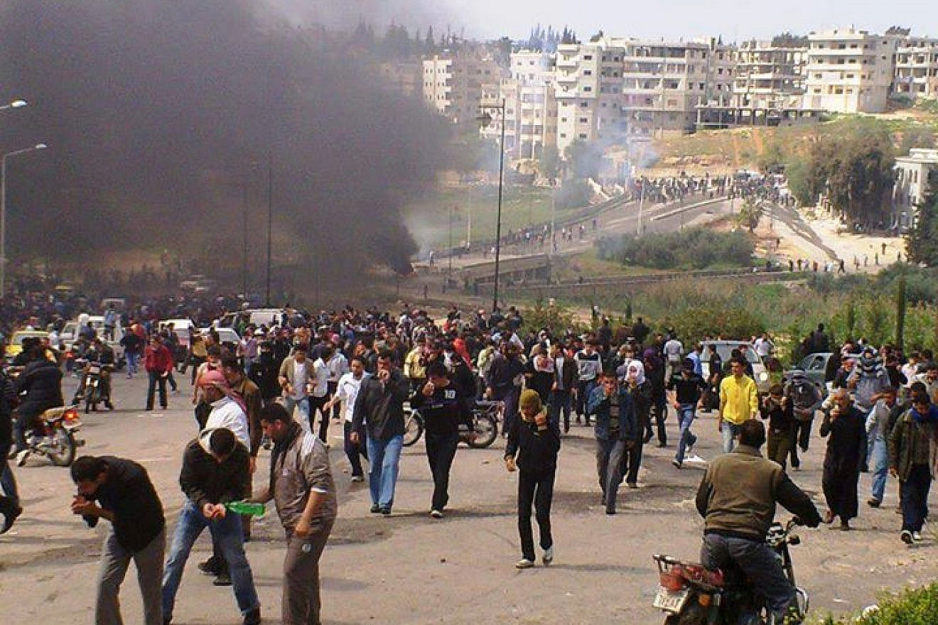 Protests in Daraa, 2013. Source: Ibrahim Moukdad.