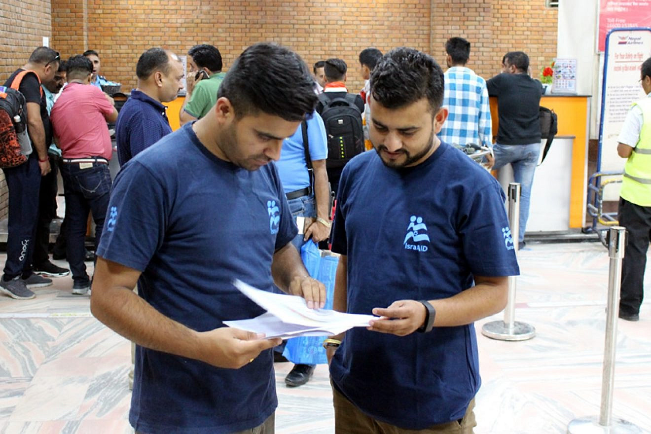 Members of the IsraAID Nepal team prepare to depart for Kerala, India, on Aug. 21, 2018. Credit: Courtesy.