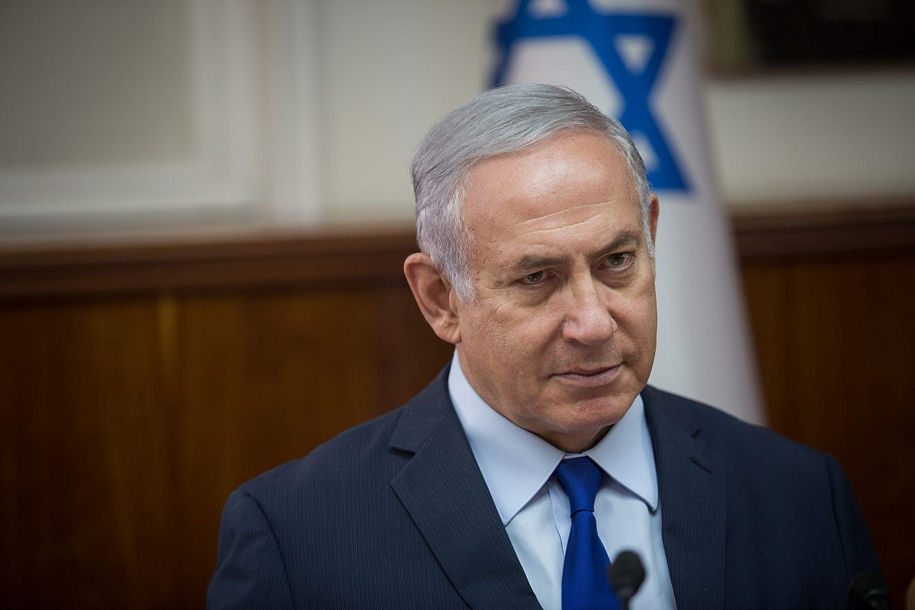 Israeli Prime Minister Benjamin Netanyahu leads the Ministers’ Committee meeting on Sept. 17, 2018. Photo by Hadas Parush/Flash90.