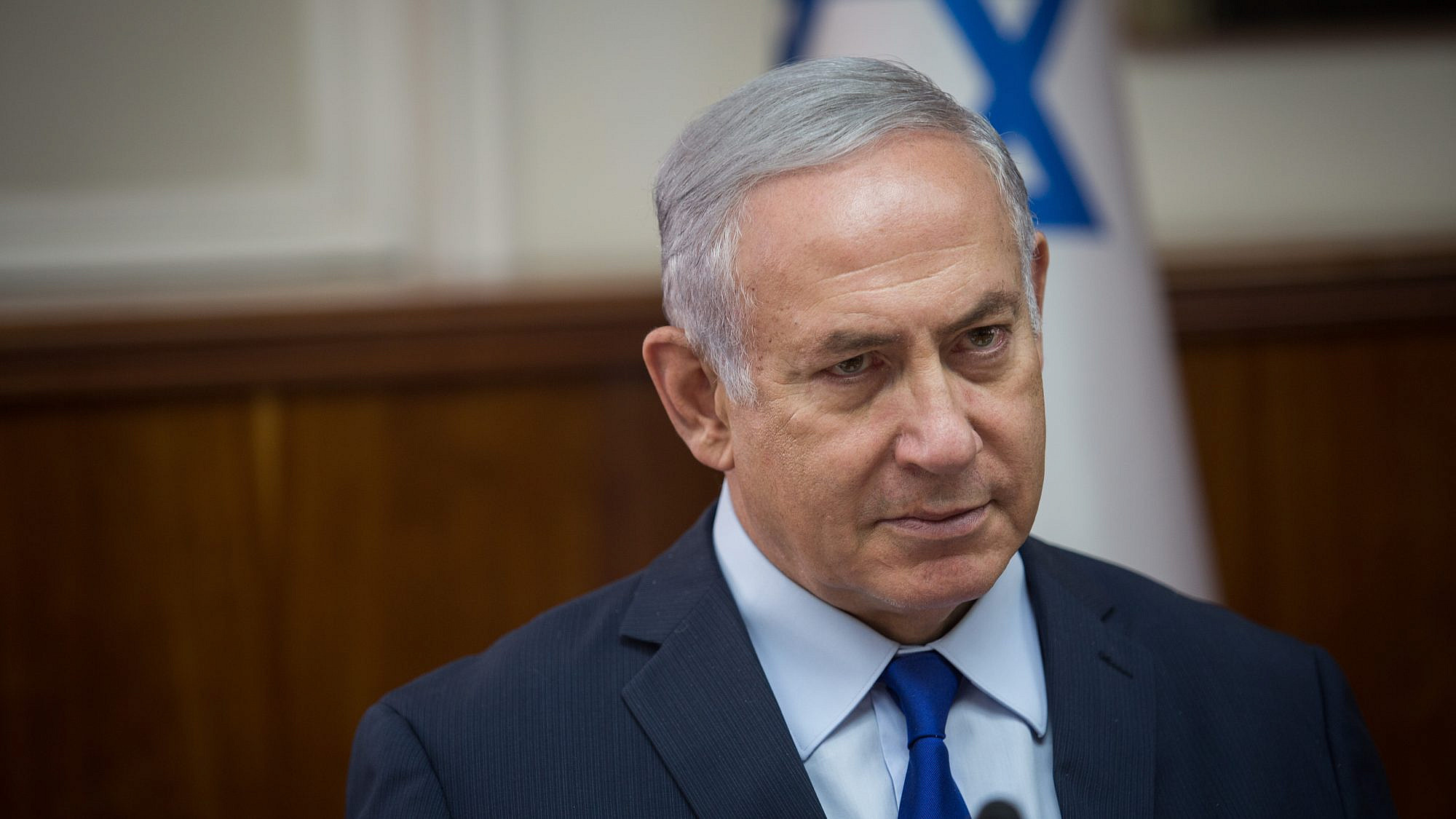 Israeli Prime Minister Benjamin Netanyahu leads the Ministers’ Committee meeting on Sept. 17, 2018. Photo by Hadas Parush/Flash90.