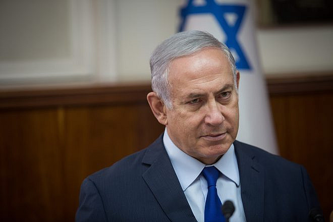 Israeli Prime Minister Benjamin Netanyahu leads the Ministers’ Committee meeting on Sept. 17, 2018. Photo by Hadas Parush/Flash90.