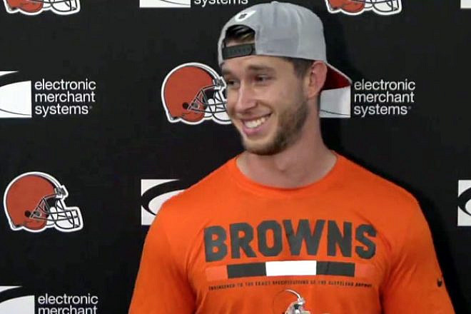 Greg Joseph. Credit: Screenshot/Facebook/Cleveland Browns.