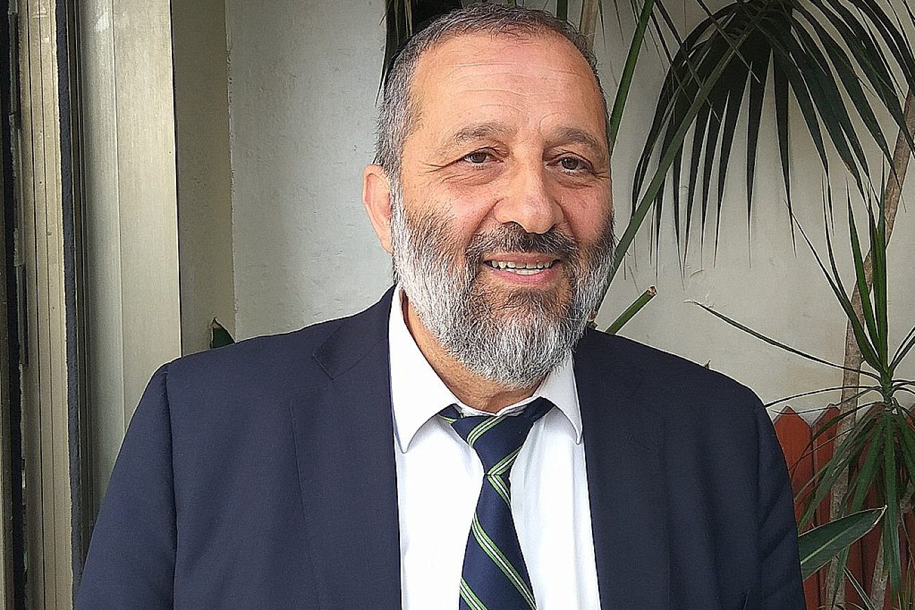 Israeli Interior Minister Aryeh Deri. Credit: Wikipedia.