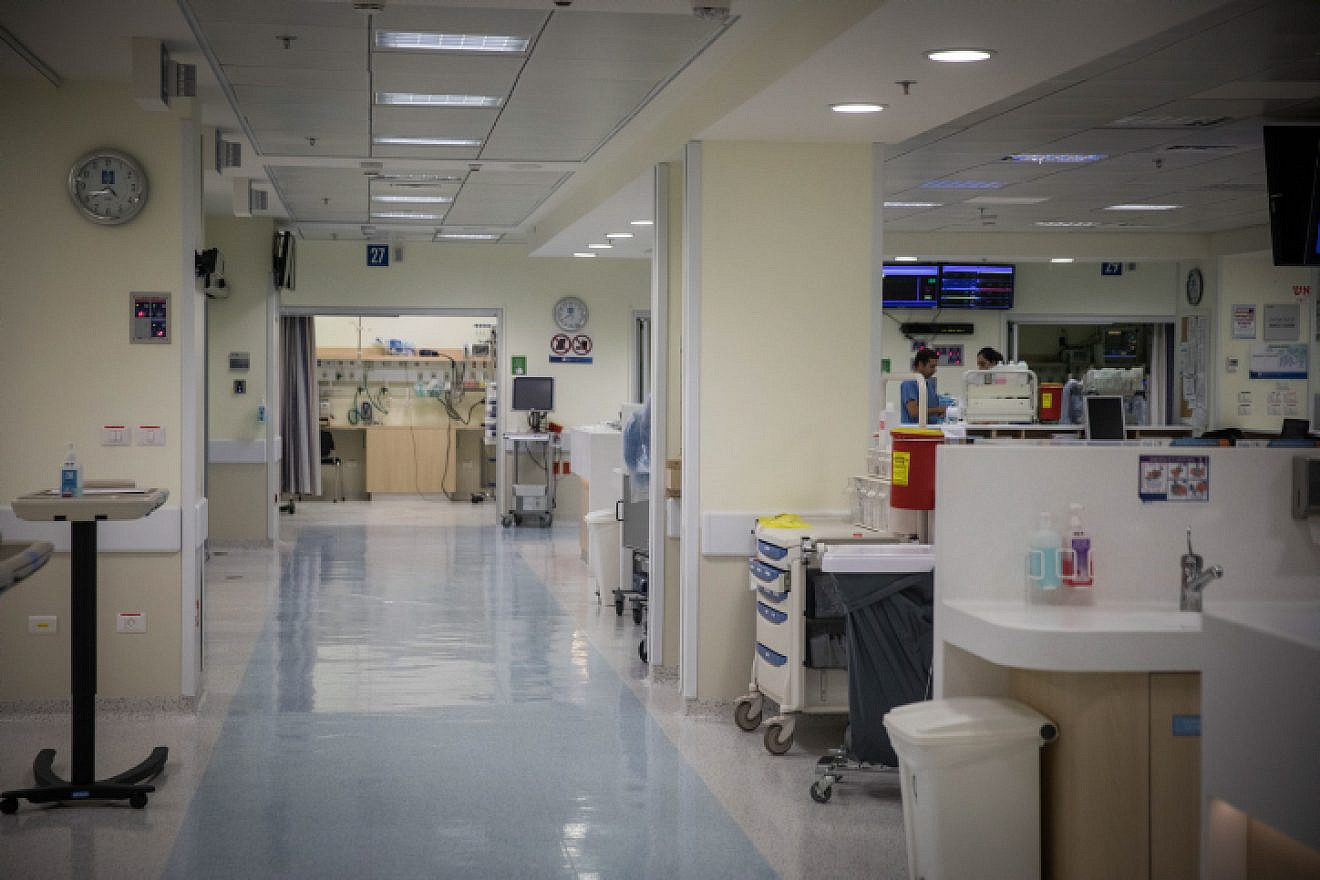 The intensive-care department at Hadassah Ein Karem Hospital in Jerusalem on Sept. 3, 2017.  It now has state-of-the-art upgrades. Photo by Hadas Parush/Flash90.