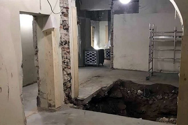 The Chabad center in Helsinki, Finland, was undergoing renovations when an excavation shovel struck what are believed to be wooden beams of a Russian fortress, according to state archaeologists. Credit: Chabad.org/News.