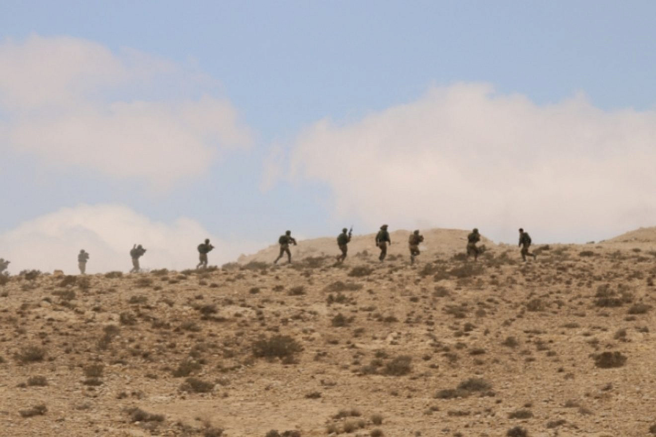 Soldiers with the Israel Defense Forces's 906th Battalion on a training exercise in the Negev Desert. Credit: IDF Spokesperson Unit.