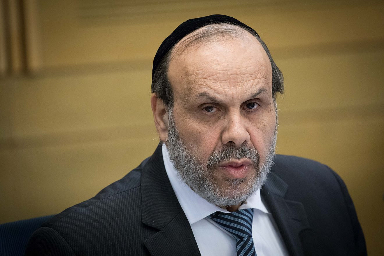 Minister of Religious Services David Azoulay speaks during the Interior Affairs Committee meeting at the Knesset, the Israeli parliament in Jerusalem, on June 12, 2017. Photo by Yonatan Sindel/Flash90.