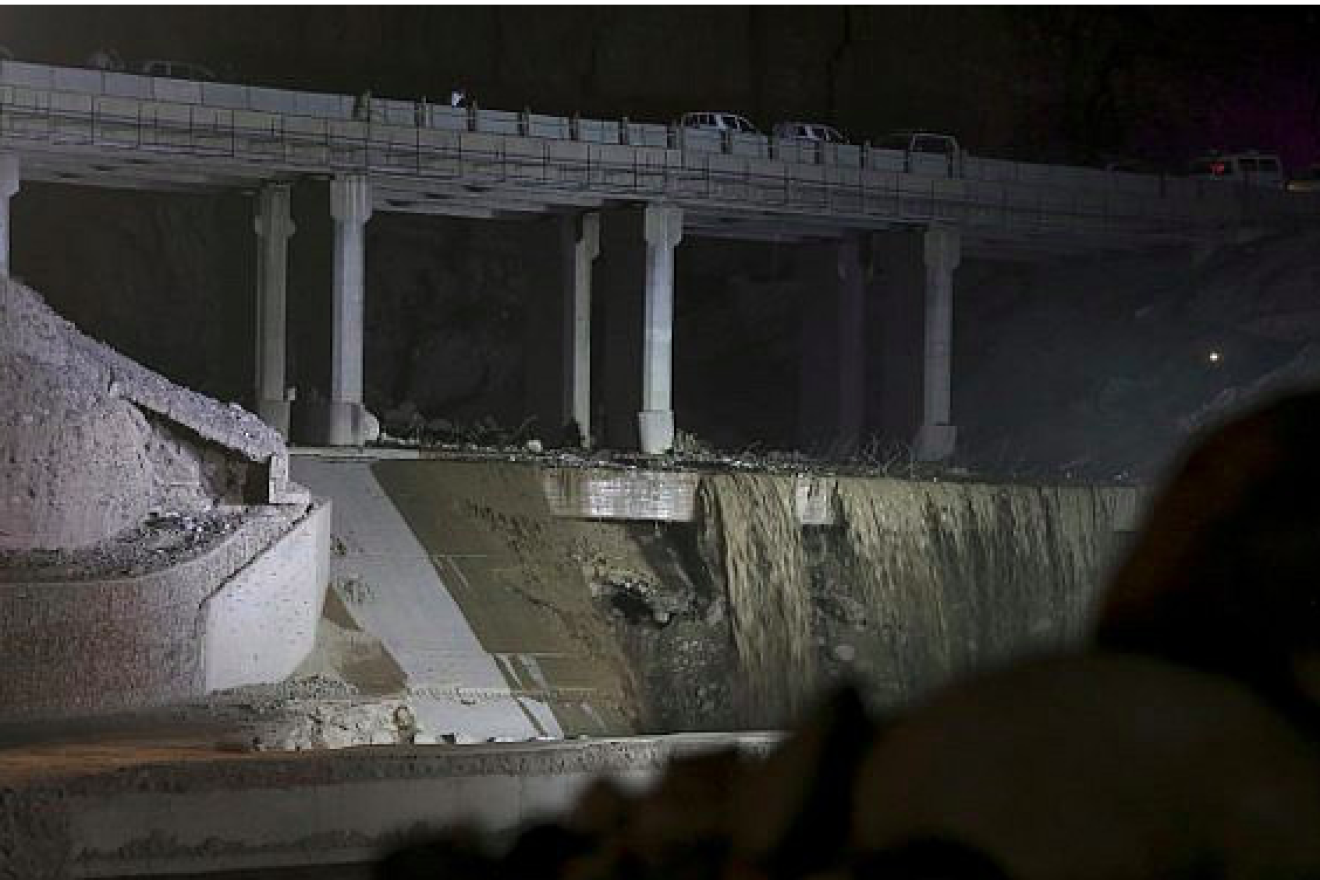 A view of the location of where 18 people were killed in a flash flood near the Dead Sea in Jordan on Oct. 25, 2018. Credit: Screenshot.
