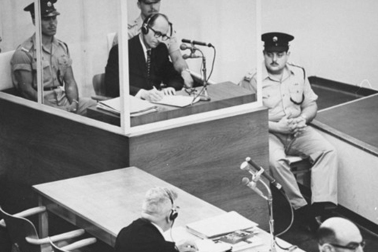 Adolf Eichmann during his trial in Israel. Credit: Wikimedia Commons.