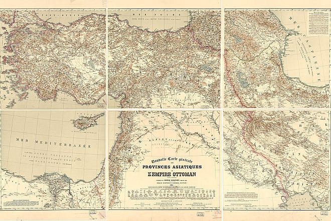 New General Map of the Asian Provinces of the Ottoman Empire: Without Arabia. Photo courtesy of United States Library of Congress's Geography & Map Division/Wikimedia Commons.