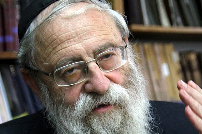 Chief Ashkenazi Rabbi of Jerusalem Aryeh Stern. Credit: Boaz Lev-Ari/Wikimedia Commons.