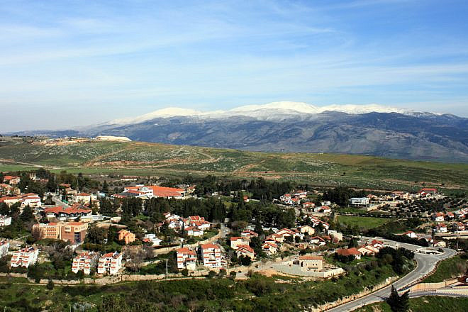 View of Metula, Israel's northernmost town, and Mount Hermon. Credit: Wikimedia Commons.