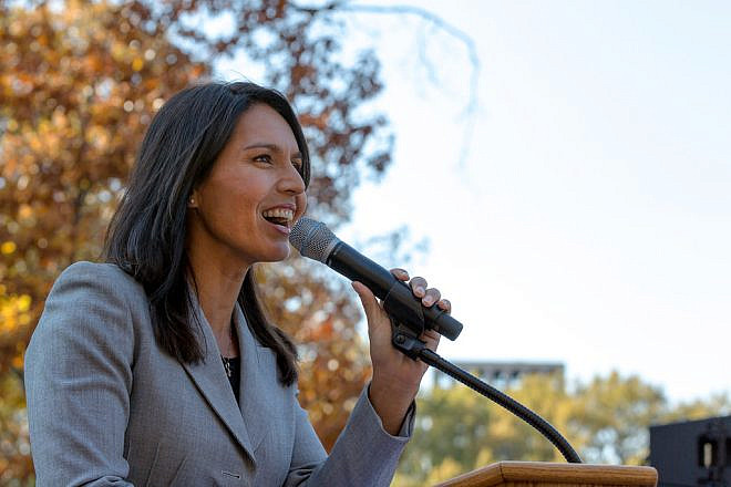 Rep. Tulsi Gabbard (D-Hawaii) at the People's Rally in Washington, D.C. Credit: Lorie Shaull/Flickr.