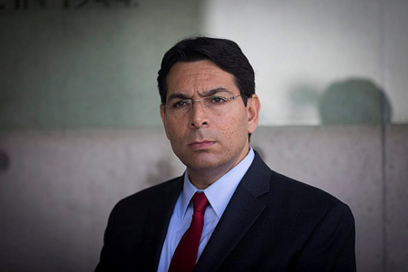 Israeli Ambassador to the United Nations Danny Danon during a visit of U.N. Secretary General António Guterres at the Yad Vashem Holocaust Memorial in Jerusalem on Aug. 28, 2017. Credit: Yonatan Sindel/Flash90.