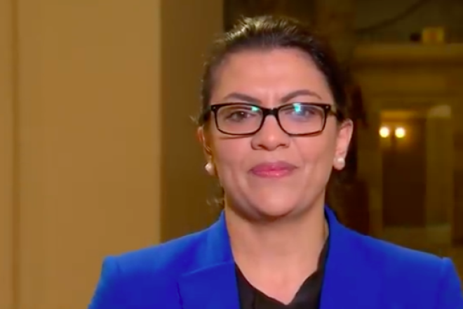 Rep. Rashida Tlaib (D-Mich.). Source: Screenshot.